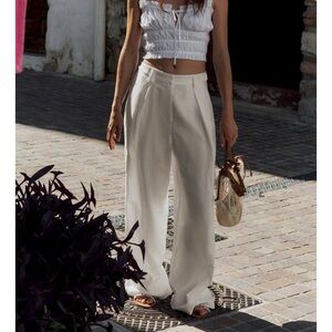 💟ZARA WIDE LEG LINEN PANTS